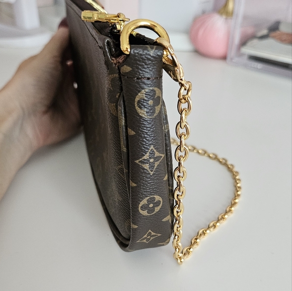 Louis Vuitton LV Monogram Multi Pochette Wristlet/ Small Purse - Picture 5 of 14